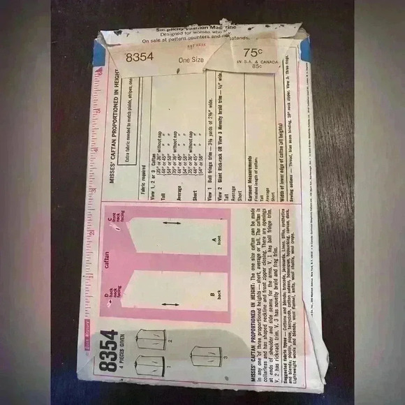 Vintage simplicity, sewing pattern for dress - Picture 2 of 2